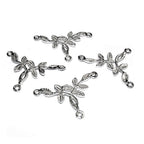 925 Sterling silver connector 2,4x1,6 cm, silver connector 7894, Link connector, Connector findings, Connector, Jewelry connector - 1 piece