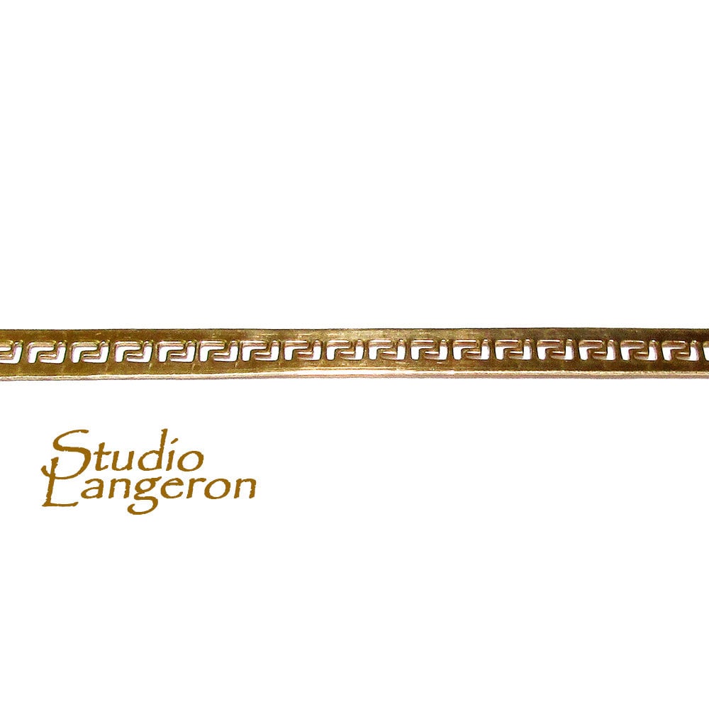 14K Yellow Gold filled Gallery wire, Bezel wire, Gallery ribbon, Gallery pattern, Jewelry making, Gold Filled Setting - 4 inch (10 cm)