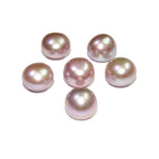 11 mm Lilac pearls half-drilled Cabochon, Natural Pearl, Lilac pearls Gemstone, Round pearl, Jewelry making, ring, earrings - 1 piece