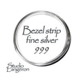 999 fine silver bezel strip wire thickness 0.3 mm (28 GA), Width 3.0 - 10.0 mm, Bezel strip, Fine silver, Jewelry making - 4 inch (10 cm)