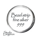 999 fine silver bezel strip wire thickness 0.3 mm (28 GA), Width 3.0 - 10.0 mm, Bezel strip, Fine silver, Jewelry making - 4 inch (10 cm)