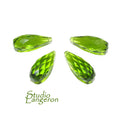 Natural Peridot Teardrop faceted Beads size 20x8 mm, Peridot Gemstone, Jewelry making, Natural Gemstone Teardrop beads - 1 piece