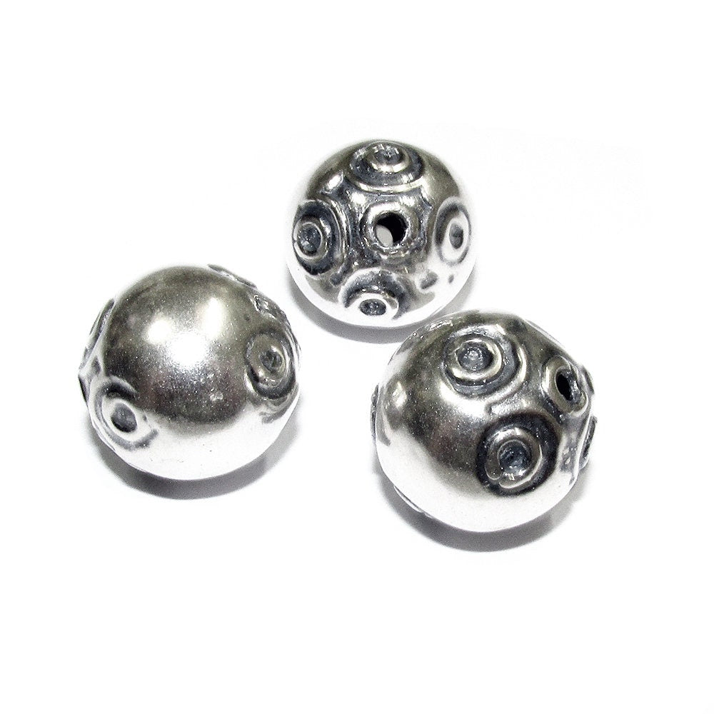 925 sterling silver handmade beads BB43, silver beads, handmade bead, Jewelry making, Large bead, decorative beads, Original beads - 1 piece