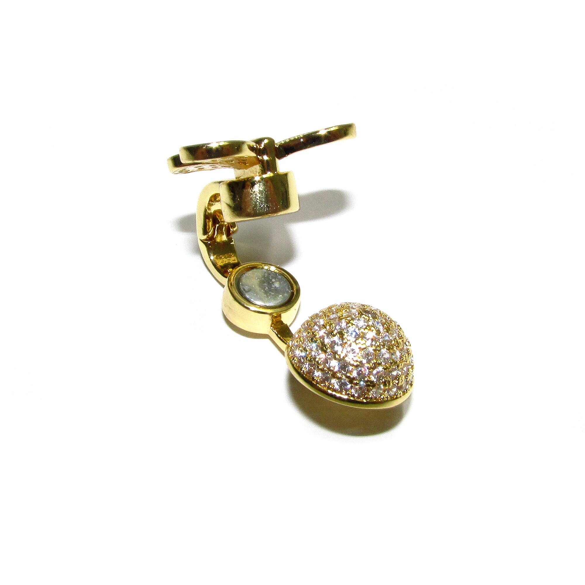 14K Yellow gold filled Magnetic Clasps size 17.0x27.0 mm, Magnetic clasps, Jewelry making, Clasp findings, Gold filled clasp - 1 piece