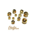 14K yellow gold filled diamond cut beads size 3, 4, 5, 6, 7, 8 mm, round gold filled beads, Jewelry making, diamond cut beads - 1 piece