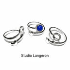 925 sterling silver open blank ring with bezel cup 6 mm, bezel cup, silver ring, base ring, Jewelry making, Setting, Ring - 1 piece