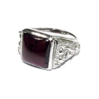 Garnet handmade ring 925 sterling silver size 8 1/2, Handmade ring, single copy, Natural garnet, silver ring, gemstone, Garnet ring