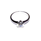 White topaz ring 925 sterling silver size 5, Handmade ring, single copy, sterling silver, White topaz ring, silver ring, Gift ring