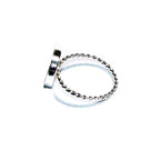 925 sterling silver twisted blank ring with bezel cup 12 mm size 4, 5, 6, 7, 8, 9, 10, 11, bezel cup, base ring, Jewelry making - 1 piece