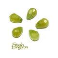 Natural jade Teardrop faceted half drilled Beads size 10x6 mm, Natural jade beads, Matched Half Drilled Beads, Jewelry making - 1 piece