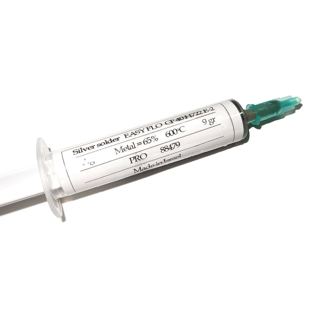 Silver Solder Paste 9 g Extra Easy Syringe silver 40%, Melting Point 600, solder silver syringe, solder, Jewelry making - 1 piece