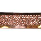 Natural Copper Bezel wire, Gallery wire, Gallery ribbon, Gallery pattern, Copper, Jewelry making, Setting, Copper wire  - 4 inch (10 cm)