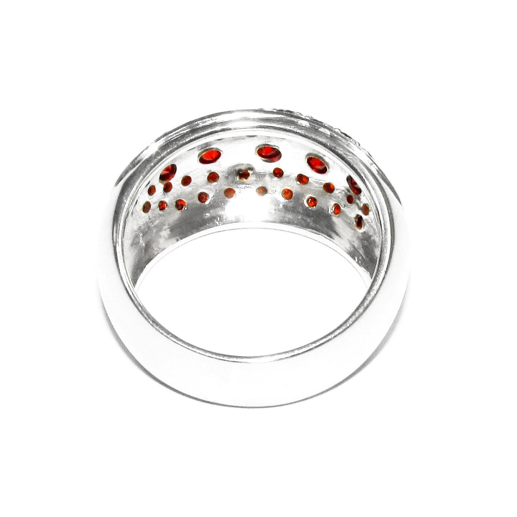 Statement Red topaz ring 925 sterling silver size 7, Handmade ring, single copy, 925 Silver ring, Red topaz, silver ring, gemstone, red ring