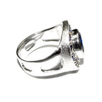 Statement Blue topaz ring 925 sterling silver size 8 1/2, handmade ring, single copy, silver ring, Blue topaz, gemstone, Blue ring