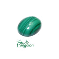 SALE!  Natural malachite, cabochon, size 10x12x4.3mm, Natural malachite, Natural Gemstone, Jewelry making - 1 piece