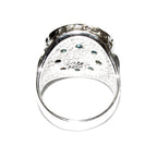 Aquamarine ring 925 sterling silver with stamp size 6 1/2, Handmade ring, single copy, Sterling silver, Aquamarine, Statement ring