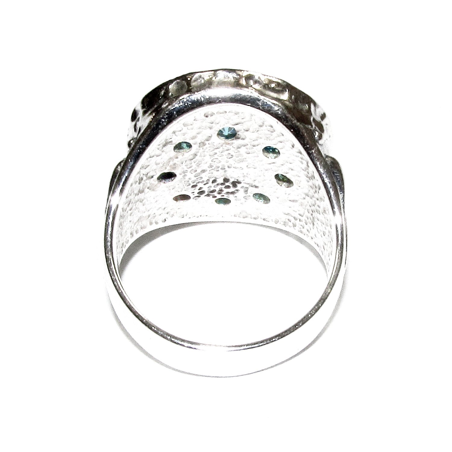 Aquamarine ring 925 sterling silver with stamp size 6 1/2, Handmade ring, single copy, Sterling silver, Aquamarine, Statement ring
