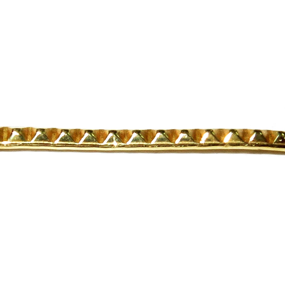 Natural Brass Gallery wire, Brass wire, Gallery pattern, Gallery ribbon, Wire, Jewelry making, Brass findings, Setting - 4 inch (10 cm)