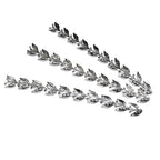 999 Fine silver Casted Bezel wire size 6.5x0.65 cm (2.6 inch), Gallery wire, Setting silver, Gallery pattern, Jewelry making - 1 piece