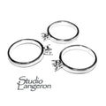925 sterling silver blank ring with 4-prong setting 4mm size 4-11, silver ring, Jewelry making, Base ring, Setting, Prong setting  - 1 piece