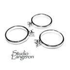 925 sterling silver blank ring with 4-prong setting 4mm size 4-11, silver ring, Jewelry making, Base ring, Setting, Prong setting  - 1 piece
