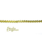 Natural Brass Gallery wire, Brass wire, Gallery pattern, Gallery ribbon, Wire, Jewelry making, Brass findings, Setting - 4 inch (10 cm)