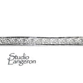 935 Argentium Silver Bezel wire, Gallery wire, Gallery ribbon, Gallery pattern, Argentium silver, Jewelry making, Setting - 4 inch (10 cm)