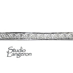 935 Argentium Silver Bezel wire, Gallery wire, Gallery ribbon, Gallery pattern, Argentium silver, Jewelry making, Setting - 4 inch (10 cm)