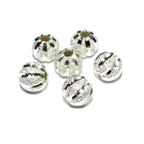 925 sterling silver diamond cut shiny beads size 6 mm, diamond cut beads, Jewelry making, silver round beads, silver findings - 1 piece