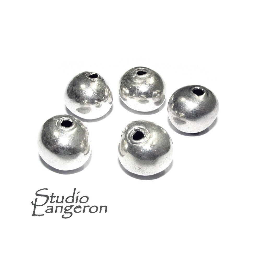 925 sterling silver handmade beads BB34, silver beads, handmade beads, Jewelry making, decorative bead, Original bead, Large beads - 1 piece