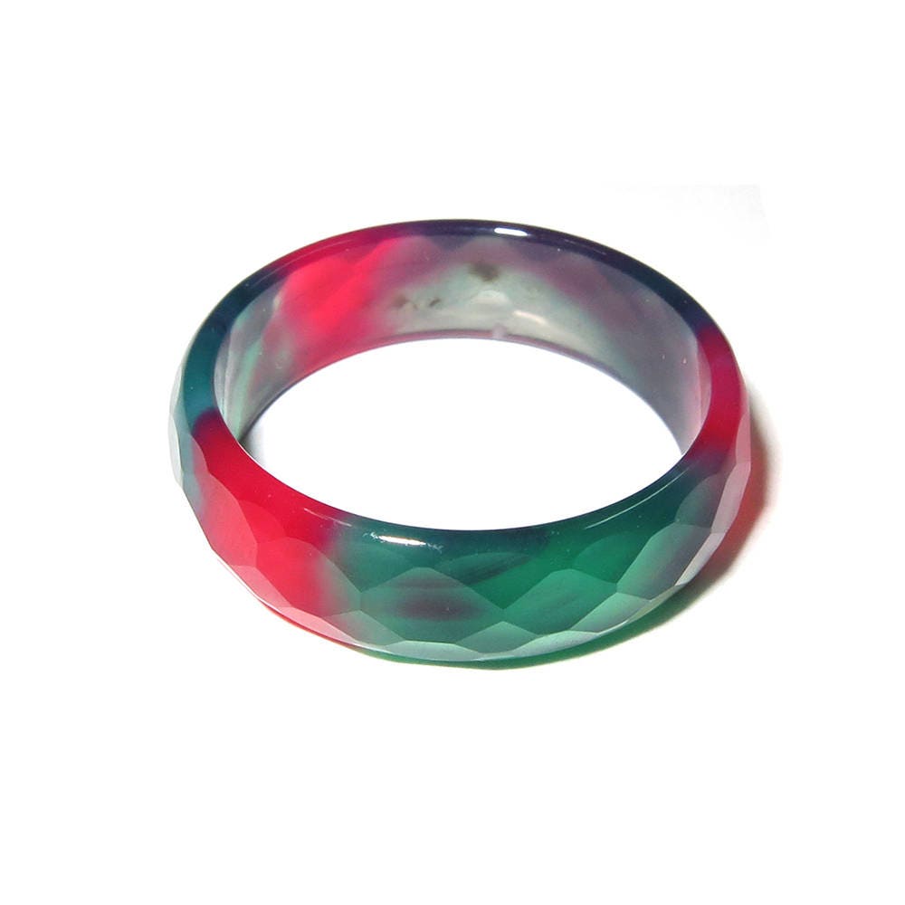 Natural agate band Ring, size 6, 6.5, 7, 8, 8.5, Agate stone band ring, Band Rings, Natural Gemstone ring, Unisex rings, Solid gemstone