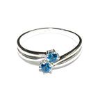 Blue topaz ring 925 sterling silver size 7 1/2, Handmade ring, single copy, sterling silver, Blue topaz ring, silver ring, gemstone