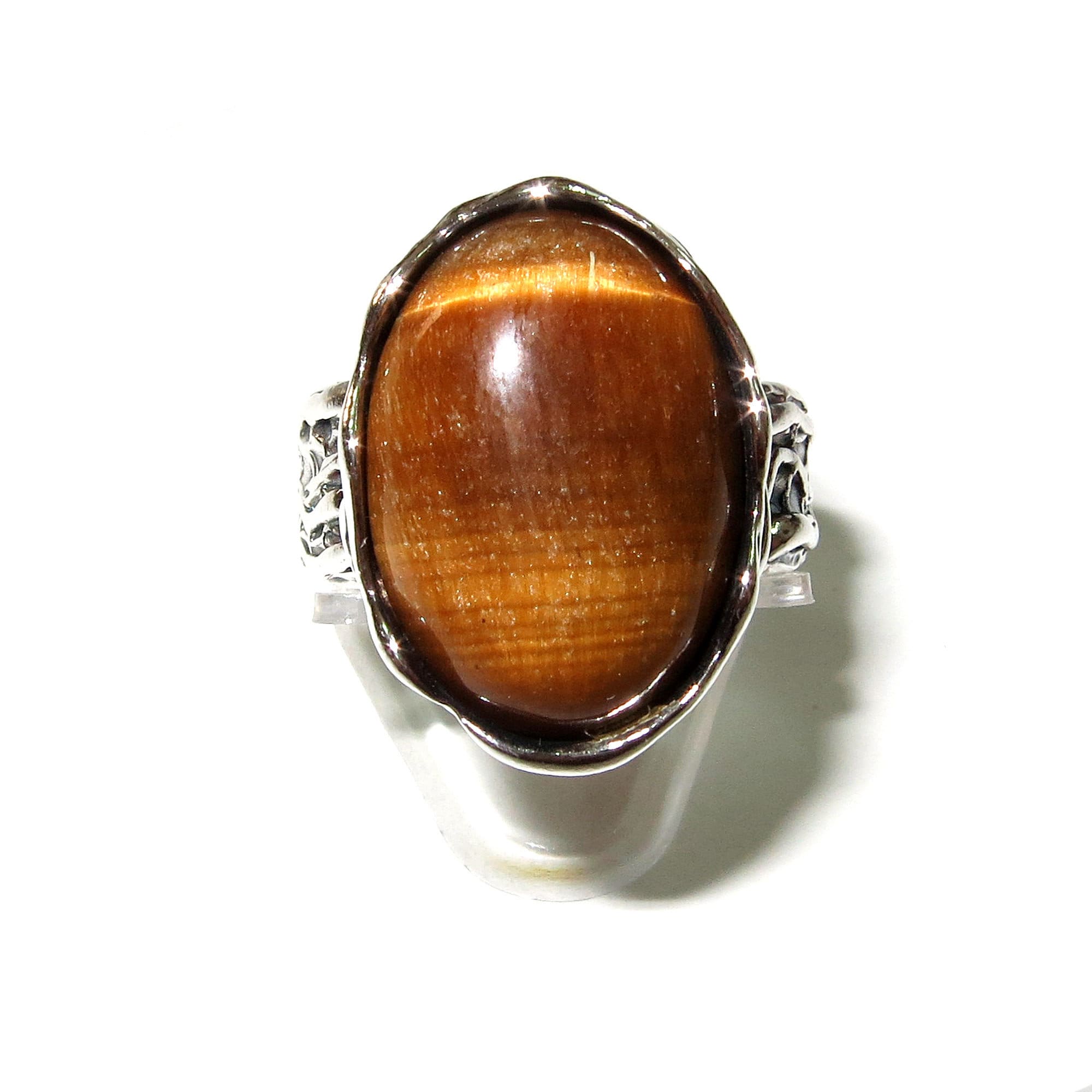 Statement Agate ring 925 sterling silver size 7 1/2, handmade ring, Brazilian Agate, single copy, Agate silver ring, gemstone - 1 piece