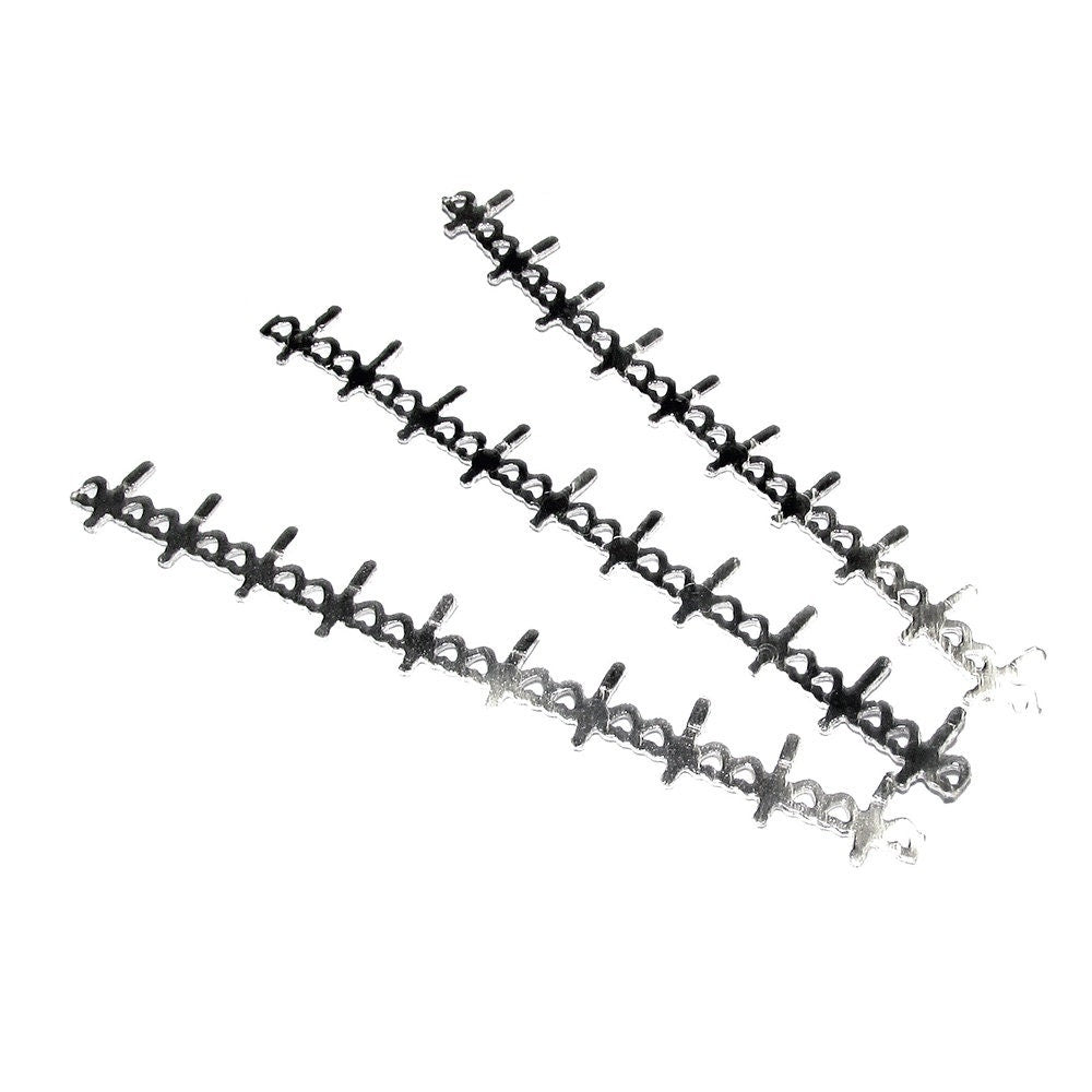 999 Fine silver Casted Bezel wire size 6.5x0.8 cm (2.6 inch), Gallery wire, Setting silver, Gallery pattern, Jewelry making - 1 piece