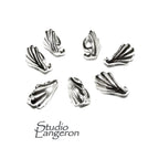 925 Sterling silver decorative Leaf Pendant Bails, sterling silver Bail, Jewelry making, Bail finding, bail for pendant, silver - 1 piece