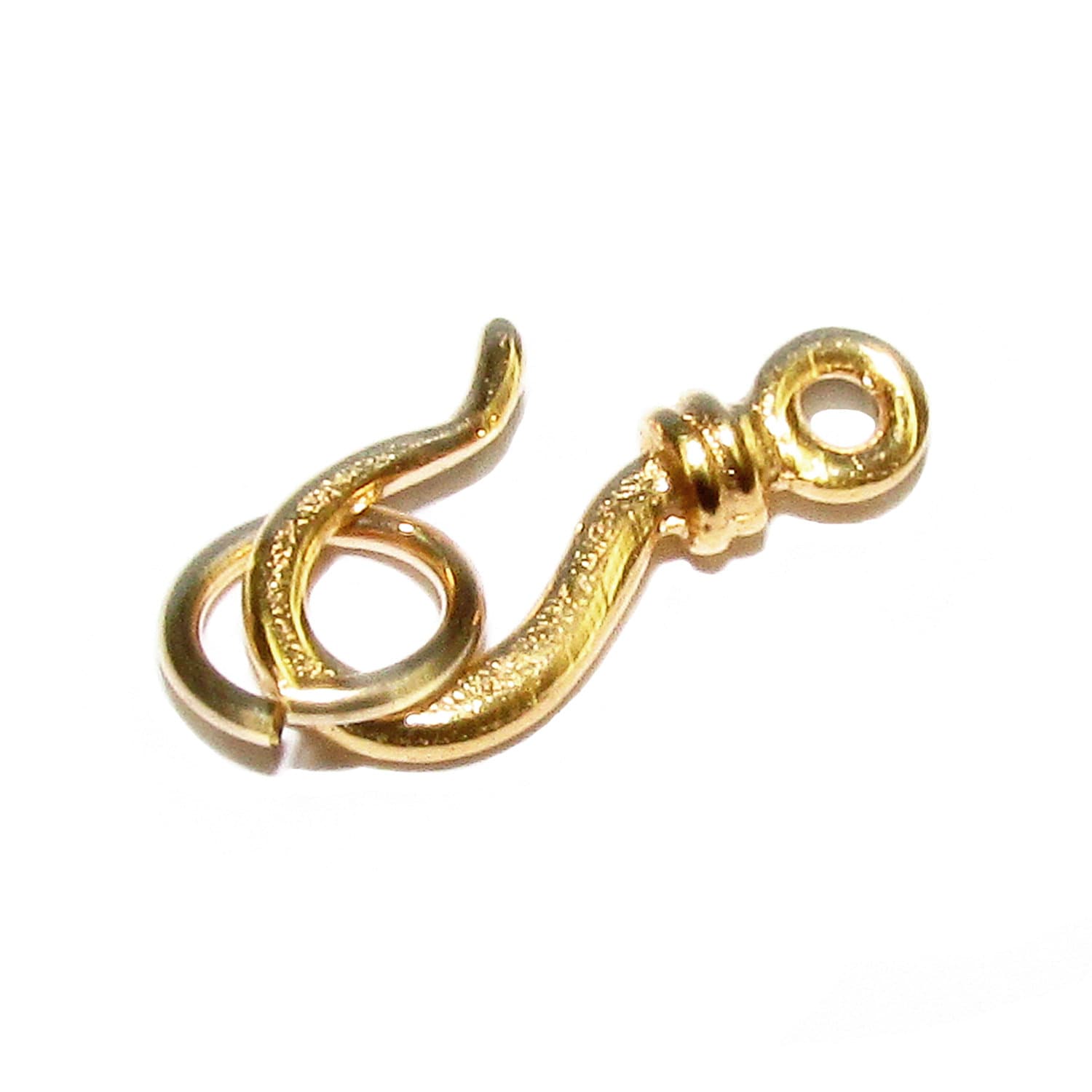 14K Yellow Gold filled Small Hook Eye Clasps, Hook Eye clasp, Jewelry making, Clasp findings, 14K Gold Filled clasp, Gold Filled - 1 piece