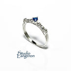 Blue topaz ring 925 sterling silver size 7 1/2, Handmade ring, single copy, sterling silver, Blue topaz ring, silver ring, gemstone