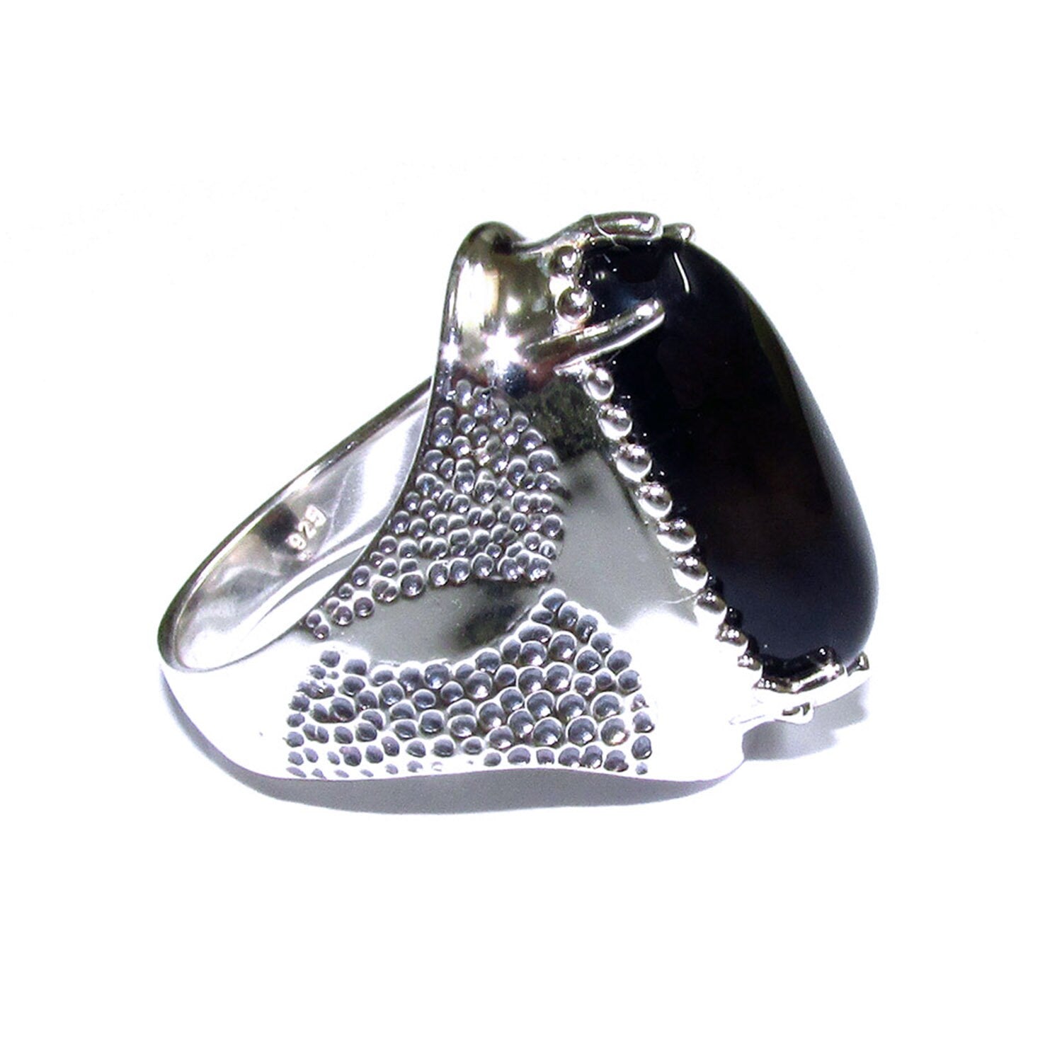 Statement Rauch topaz ring 925 sterling silver size 7 1/2, handmade ring, single copy, unique design, Rauch topaz, silver ring, gemstone