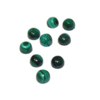 4 mm Malachite Cabochon, Natural Gemstone, Calibrated Size, Malachite gems, Gemstone Round, cabochon, Jewelry making - 1 piece