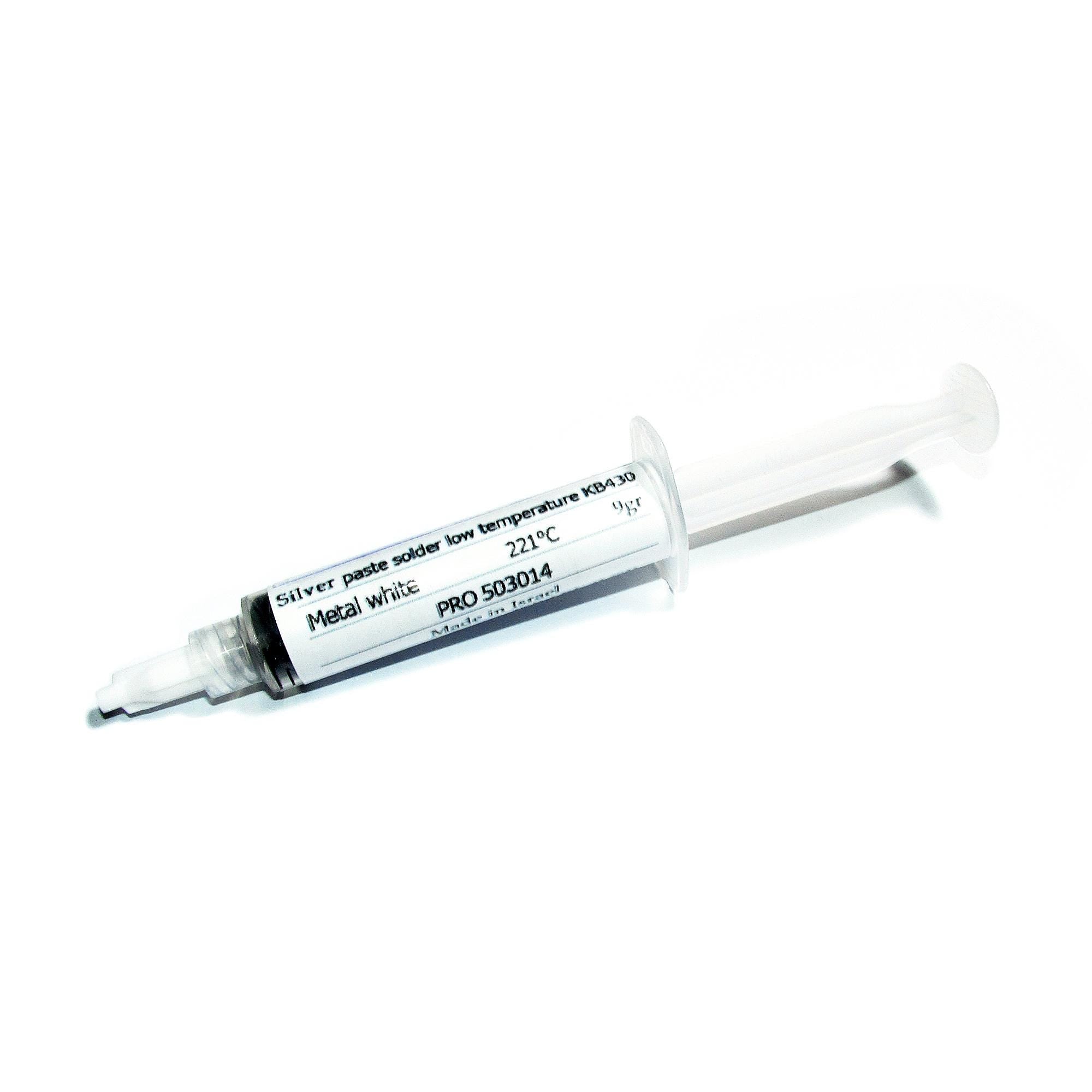 Solder paste for nickel alloy, German silver, white bronze, stainless steel 9 gram, solder silver Low-Temperature, Jewelry making - 1 piece