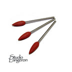Brown Rubber Silicone Cone Polishers, Jewelry tools, Medium grit, Jewelry making - 1 piece