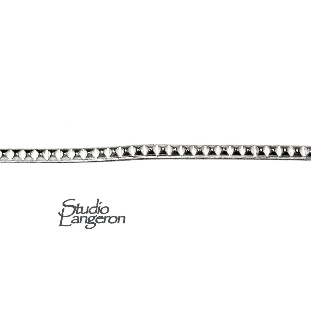 935 Argentium Silver Gallery wire, Bezel wire, Gallery ribbon, Gallery pattern, Argentium silver, Jewelry making, Wire - 4 inch (10 cm)