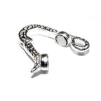 925 Sterling Silver Hook Eye Magnetic Clasps size 1.8 cm, Silver clasp, Clasps, Hook eye clasp, Jewelry making, Sterling silver - 1 piece