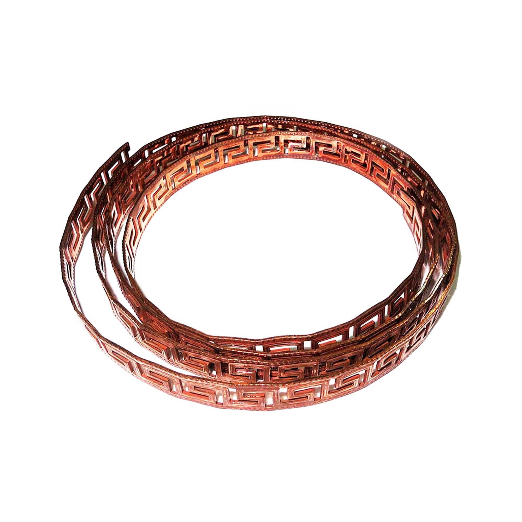 Natural Copper Bezel wire, Gallery wire, Gallery ribbon, Gallery pattern, Natural Copper, Jewelry making, Copper wire - 4 inch (10 cm)