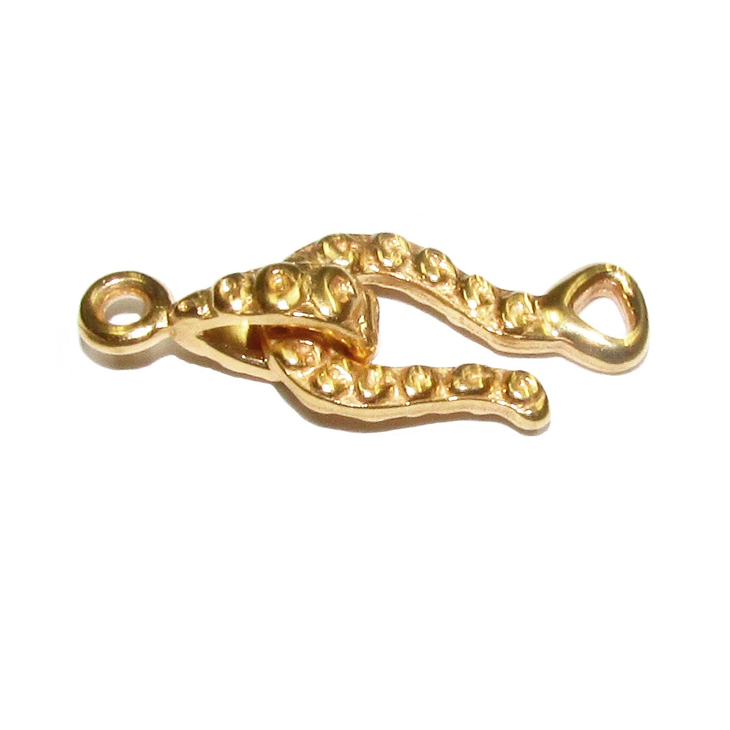 14K Yellow Gold filled Hook Eye Clasp 22x8.5 mm, Gold Filled, Hook Eye clasp, Clasp findings, Jewelry making, Gold Filled clasp - 1 piece