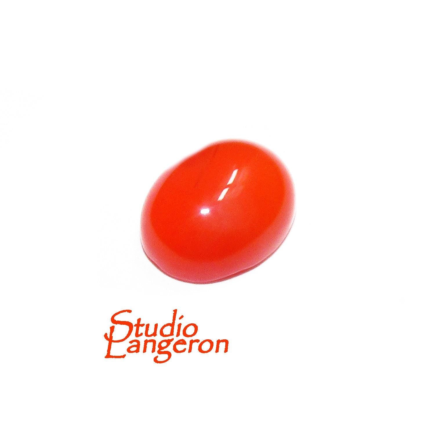 SALE!  Natural Carnelian, cabochon, size 8x10x4.5mm, Natural Carnelian, Natural Gemstone, Jewelry making - 1 piece
