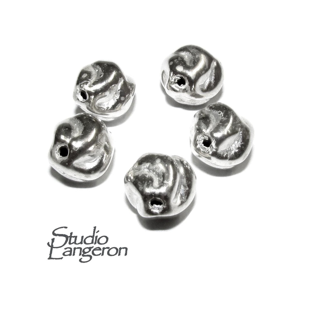 925 sterling silver handmade beads BP144, silver beads, Jewelry making, handmade beads, decorative beads, Original beads - 1 piece