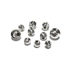 925 Sterling Silver twisted corrugated beads size 4, 5, 6, 7, 8, 10 mm, Jewelry making, Twisted corrugated Beads, Silver beads - 1 piece
