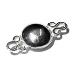925 Sterling Silver Button Padlock Magnetic Clasp, Magnetic clasp, Silver clasp, Round clasp, Jewelry making, 925 silver clasp - 1 piece