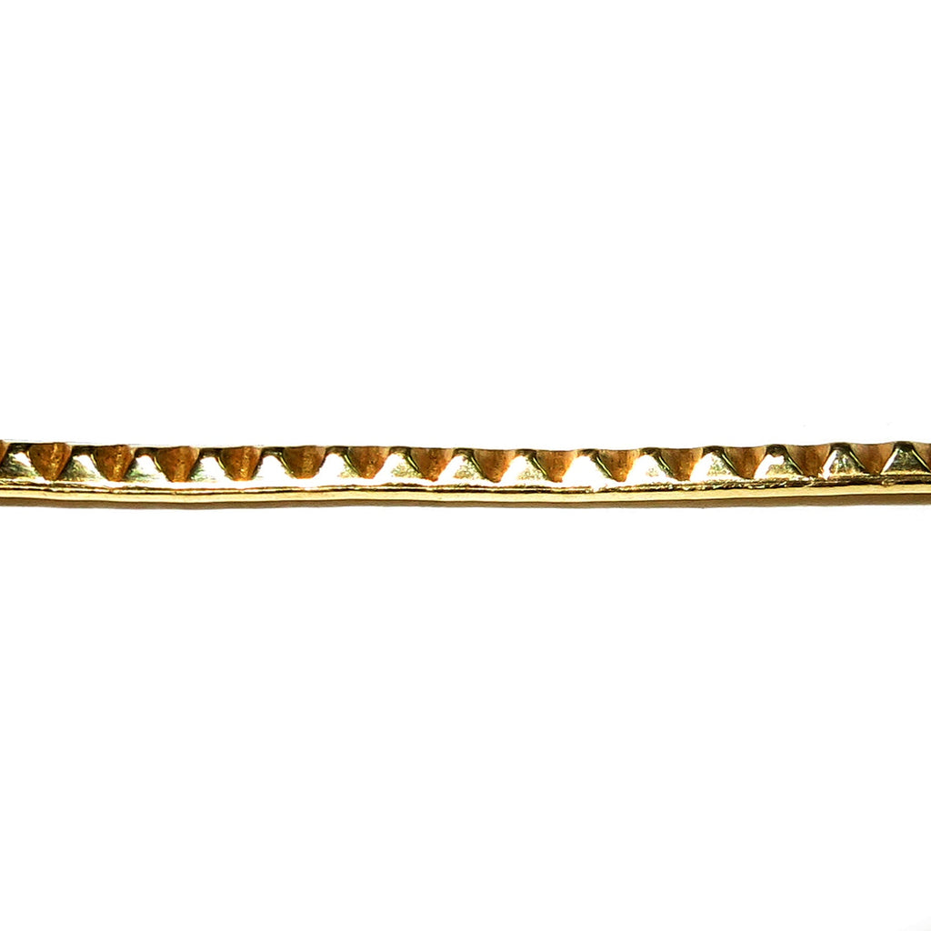 Natural Brass Gallery wire, Brass wire, Gallery pattern, Gallery ribbon, Wire, Jewelry making, Brass findings, Setting - 4 inch (10 cm)